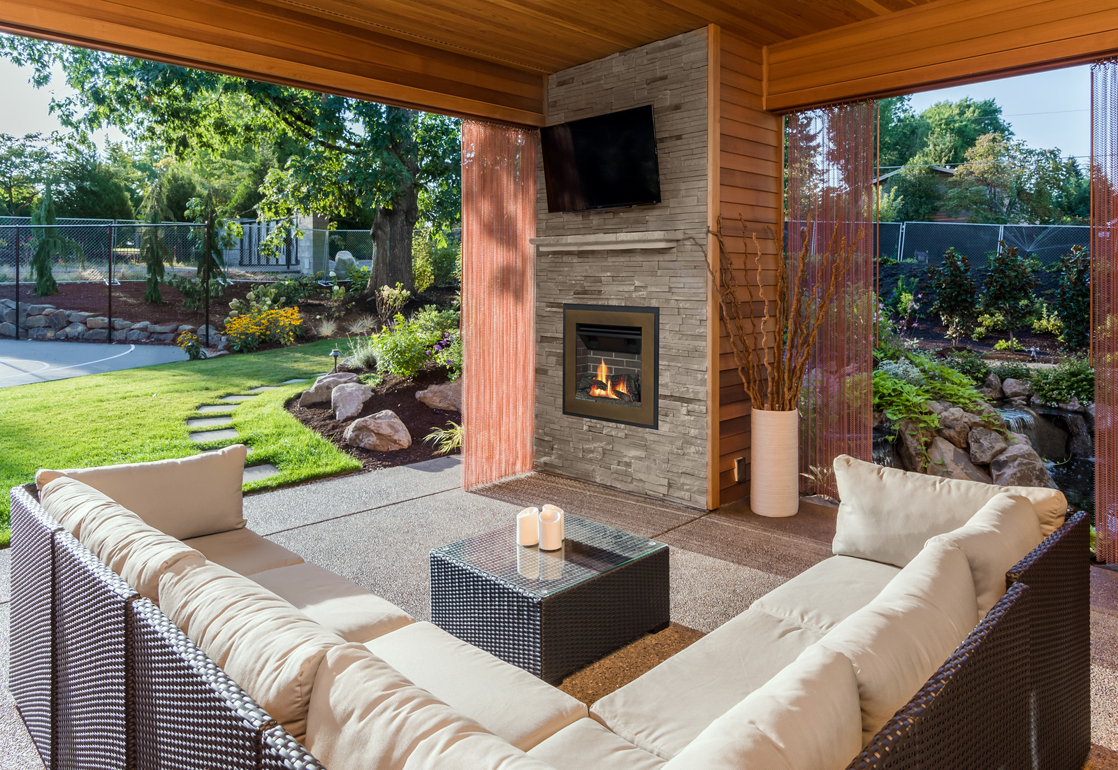 Outdoor Portrait Fireplace by Valor